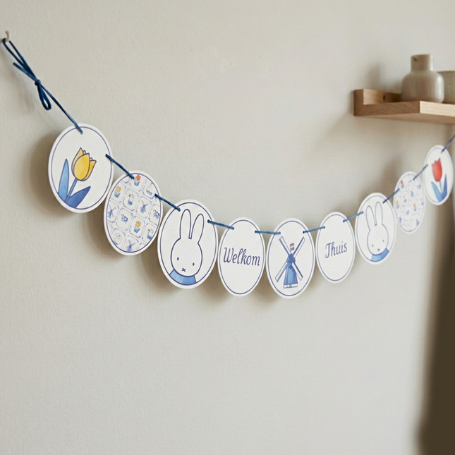 Slinger ’Welkom Thuis’ Nijntje - Delfts Blauw