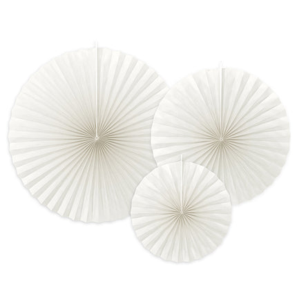 Waaiers Off-White - 3 stuks