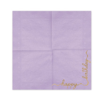 Multicolor Happy Birthday - 12 stuks