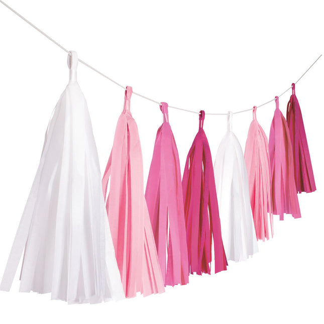 Tassel Slinger Roze Mix - 3 Meter