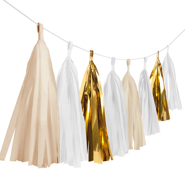 Tassel Slinger Goud Mix - 3 Meter