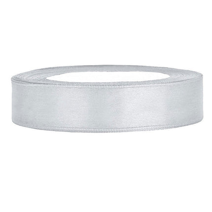 Satijnlint Zilver - 25 Meter