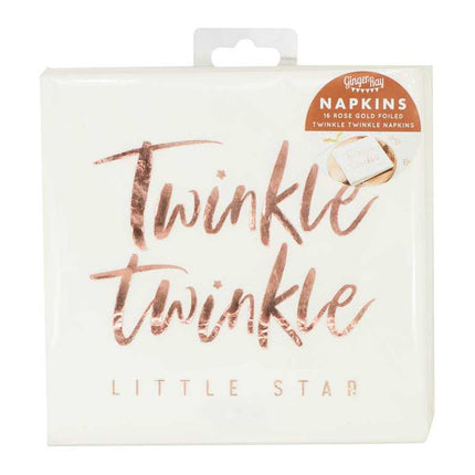 Servetten met de tekst Twinkle Twinkle