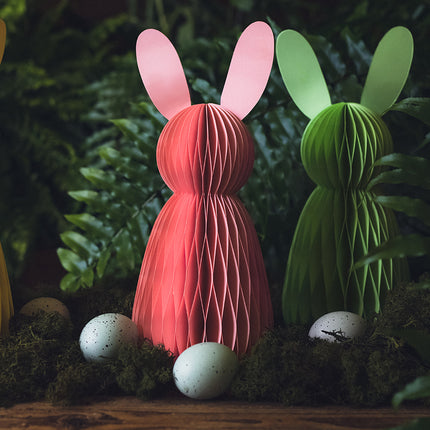Honeycomb Konijn Roze - 30 Centimeter