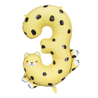cijfer 3 ballon cheetah