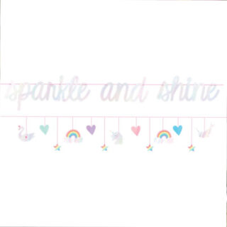 Letterbanner Sparkle & Shine - 3.65 meter