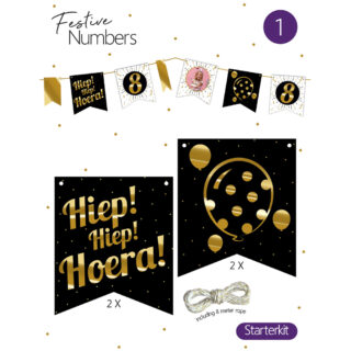 Festive Numbers Starter Kit - Hiep Hiep Hoera