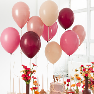 roze en rose gouden ballonnen set