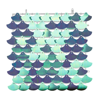 backdrop van lila schubben voor een zeemeermin themafeestje