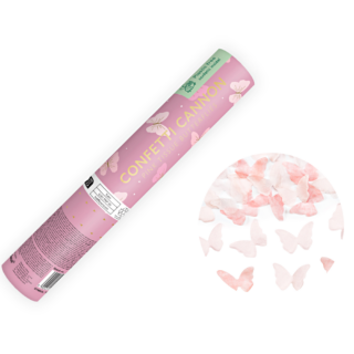 roze vlinder confetti kanon